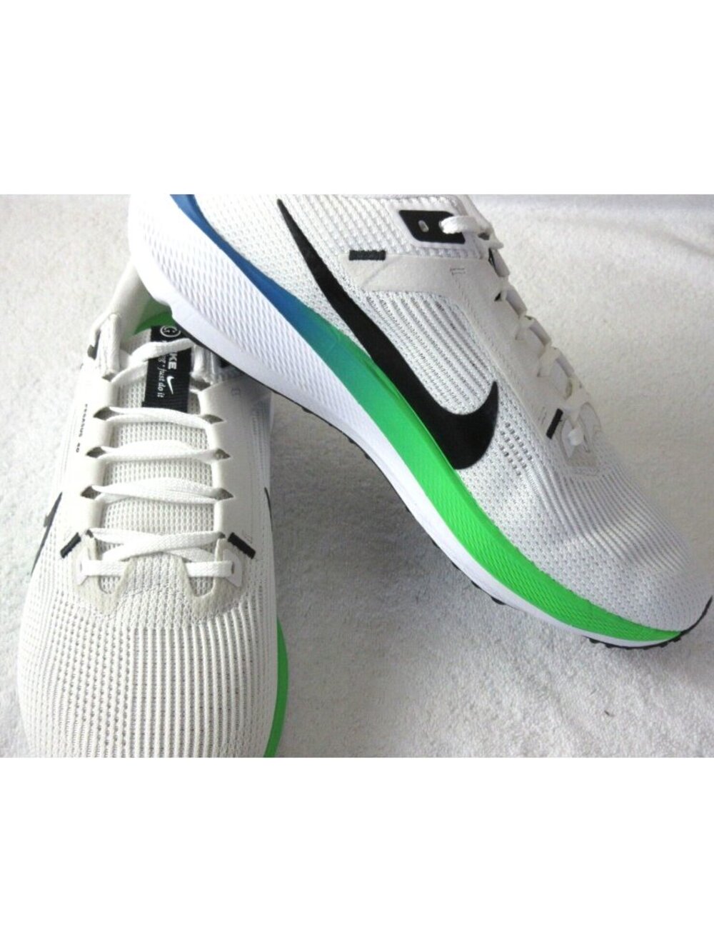 Nike Men's Air Zoom Pegasus 40 Running Shoes Platinum Tint Black White Size 10 - Picture 4 of 5